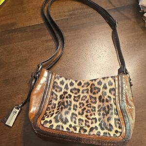 Brown Leopard Print Women's Bag